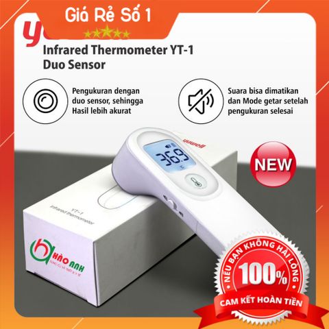 Nhiệt kế hồng ngoại Yuwell YT-1 bắn trán - Dùng đo nhiệt độ cơ thể trong gia đình (Cả người lớn và trẻ nhỏ)