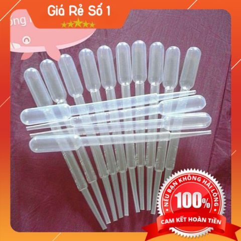 (Tbyt Hào Anh)COMBO 100 ống 3ml hút sữa / nước cho bé uống thuốc, uống sữa, chơi thí nghiệm