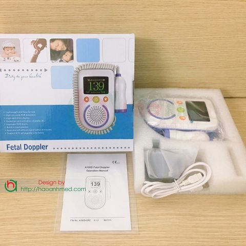 (Tbyt Hào Anh)Máy đo tim thai FETAL DOPPLER cầm tay tại nhà chính hãng, giá rẻ số 1 Việt Nam