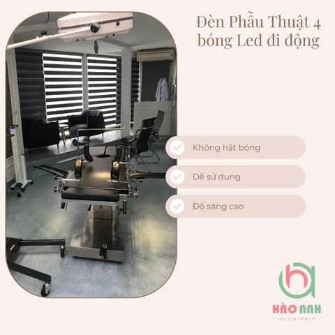 Đèn Led Phẫu Thuật Tiểu Phẫu chuyên dụng 4 Bóng Led Keling