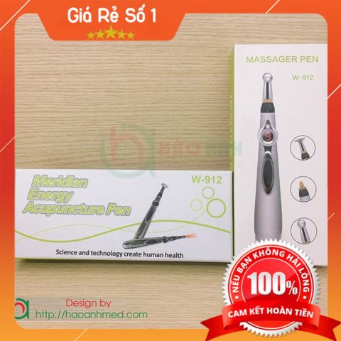(Tbyt Hào Anh)Bút trâm cứu trị liệu Xung Diện 4 đầu dò Pen W-912