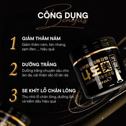 Kem Dưỡng Trắng Da Mờ Thâm Nám Thảo Dược Đông Y Nadomi Hàn Quốc, Kem Dưỡng Nám Hàn Quốc Dung Tích 80g