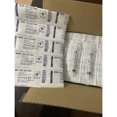 Bơm xoắn 3ml BD,Hàng nhập khẩu hộp 100 cái