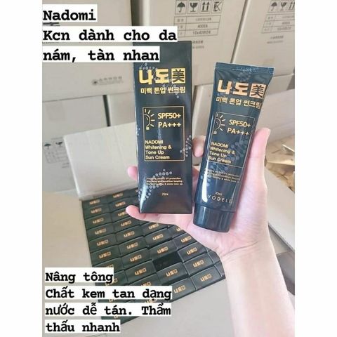 Kem Chống Nắng Vật Lý Nâng Tông Nadomi Hàn Quốc 70ml ( SPS 50+, PA +++)