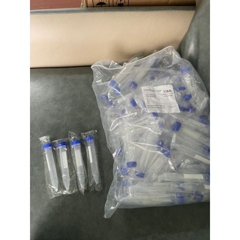 Combo 100 Ống Fancol 15ml - Ống ly tâm 15ml nắp vặn, đáy nhọn tiệt trùng từng cái