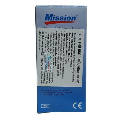 (Tbyt Hào Anh)[Hộp 100 test] Que Thử Nước Tiểu ACON Mission 10 Thông Số - Giá rẻ