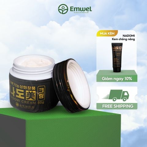 Kem Dưỡng Trắng Da Mờ Thâm Nám Thảo Dược Đông Y Nadomi Hàn Quốc, Kem Dưỡng Nám Hàn Quốc Dung Tích 80g