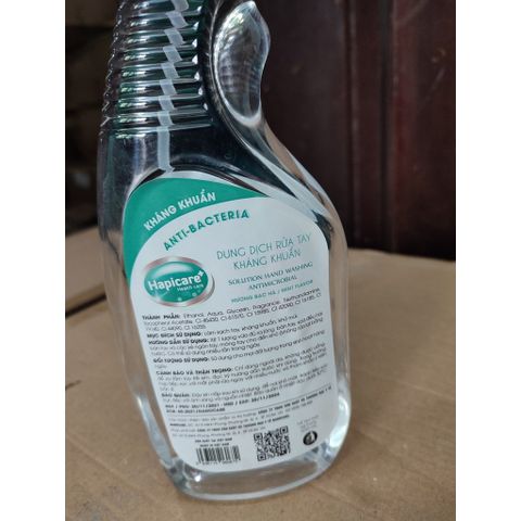 Dung Dịch Rửa Tay Kháng Khuẩn Hapicare Có Vòi Xịt Tiện Dụng 500ml