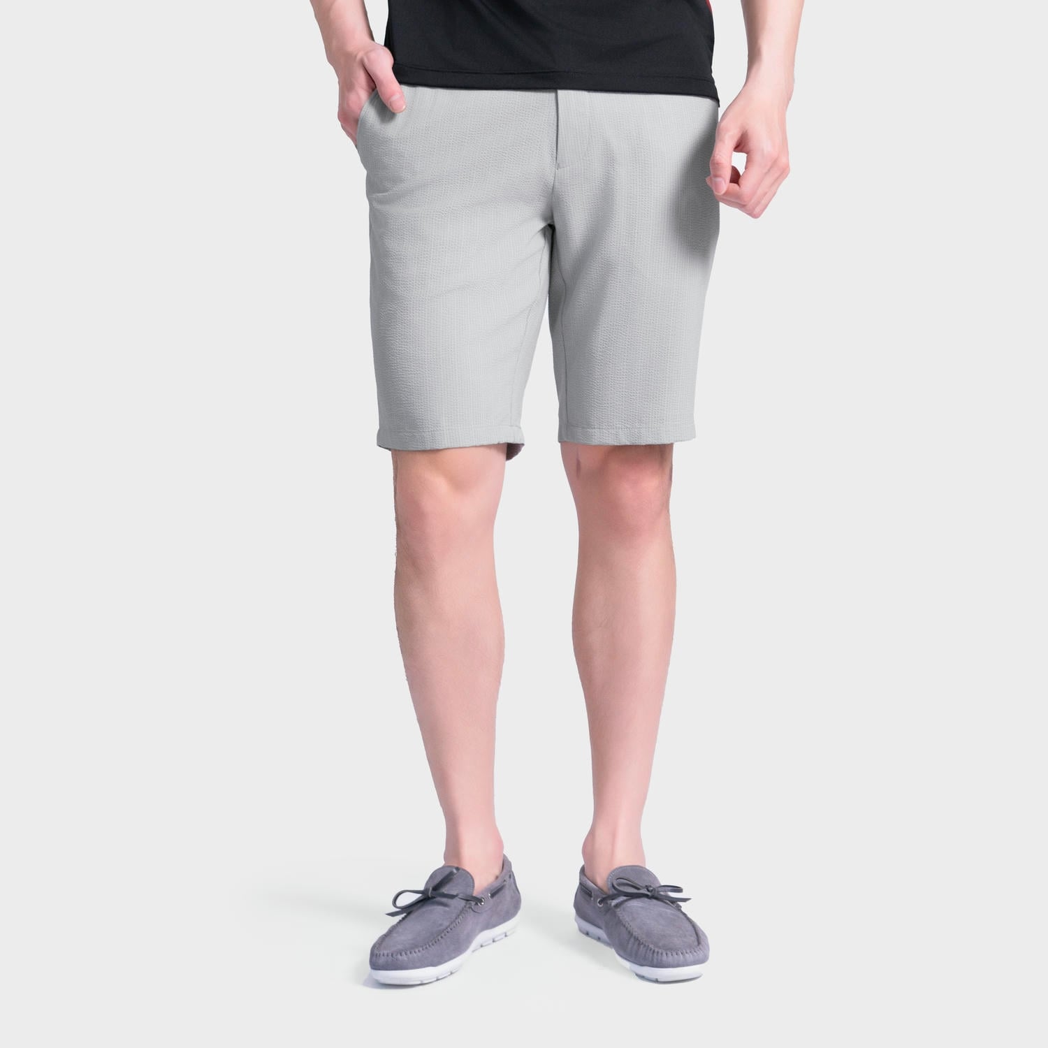 Quần Short Âu Kẻ Nam Aristino Regular Fit ASO052AS4