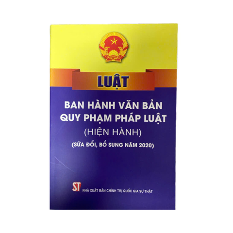  Luật Ban Hành Văn Bản Quy Phạm Pháp Luật (Hiện Hành) 