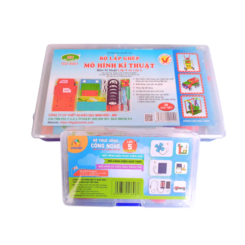  Bộ thực hành Công nghệ 5+lắp ghép mô hình kĩ thuật 