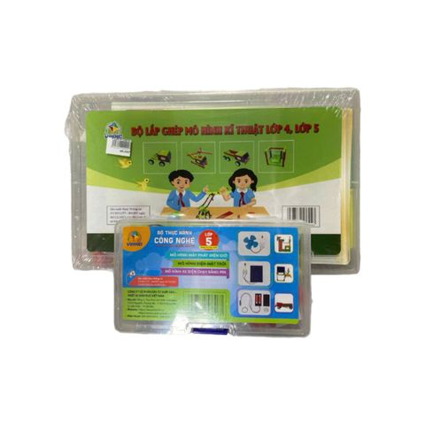  Bộ thực hành Công nghệ 5+lắp ghép mô hình kĩ thuật 