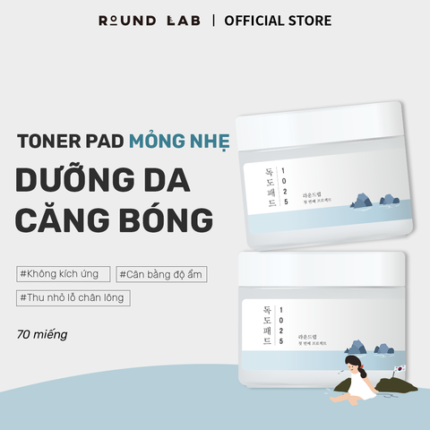 Round Lab Toner Pad 1025 Dokdo 70 miếng