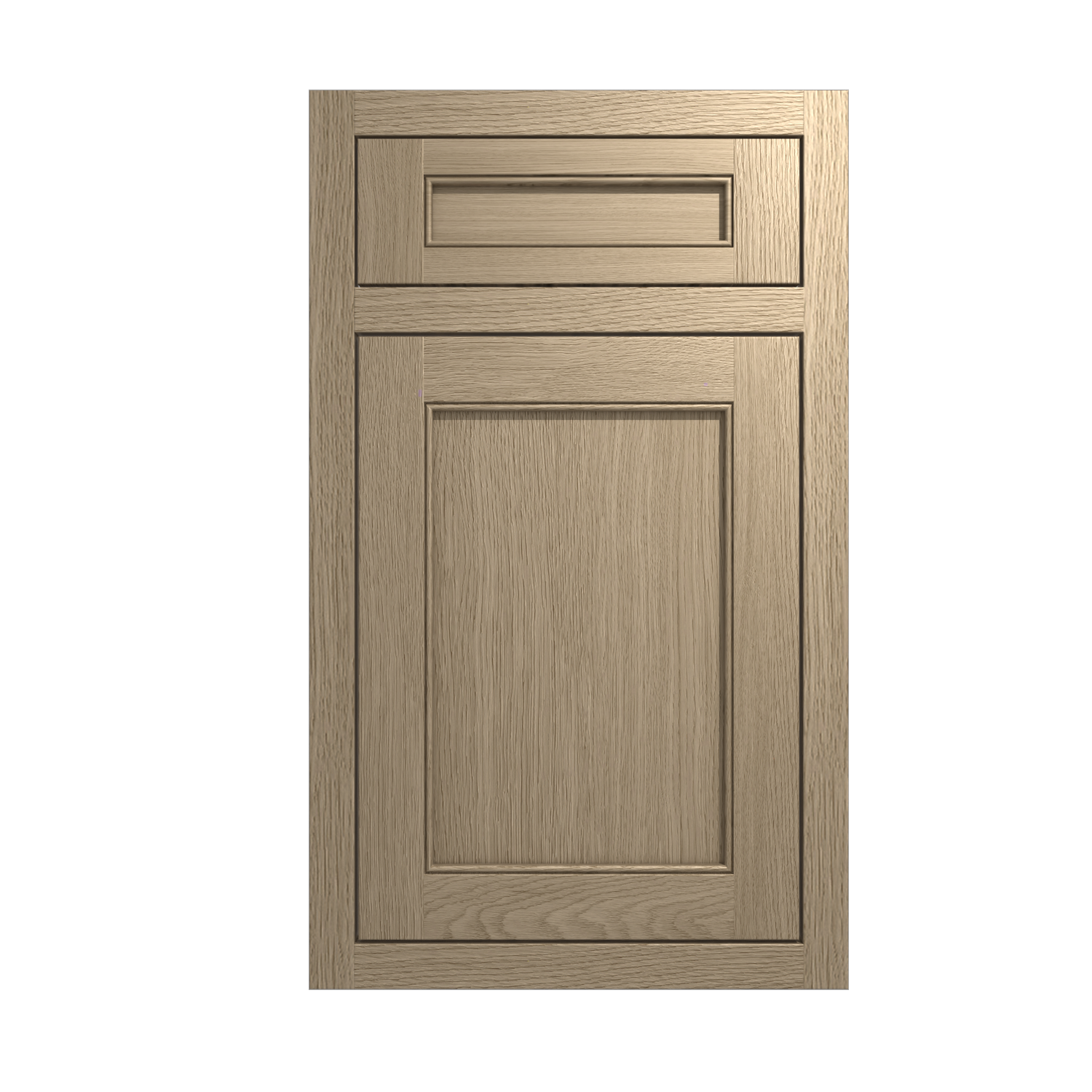  Door Beaded Inset Light Glazed Oak 