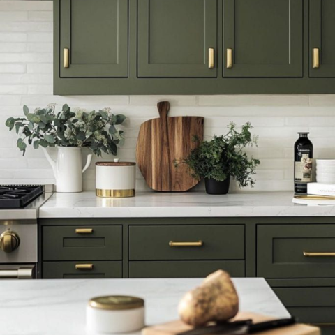  Inset Deep Olive Green 