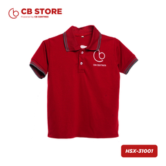 Áo thun học sinh CB CENTRES Đỏ Đô thoáng mát