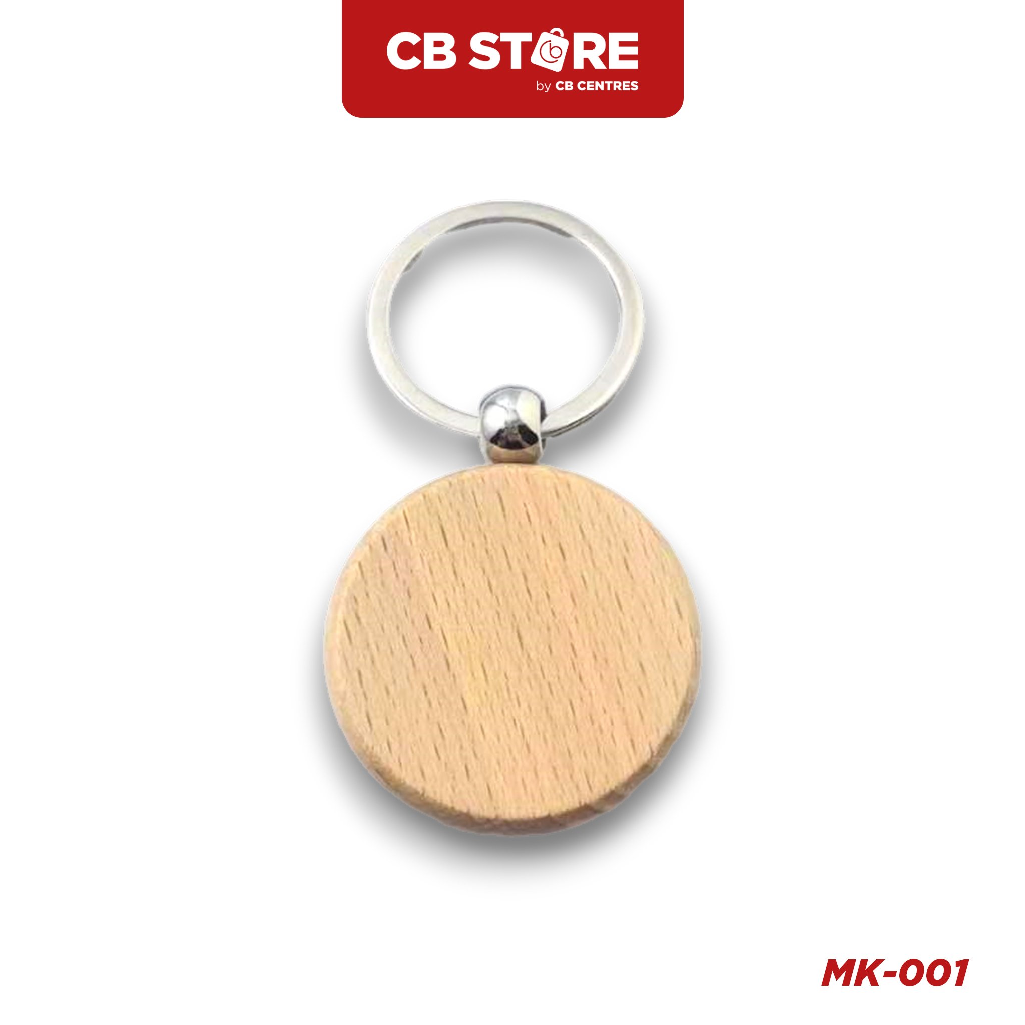 Móc khóa gỗ hình tròn