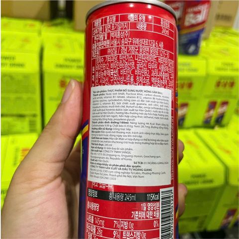  Nước Hồng Sâm Hàn Quốc 