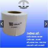  Giấy nhiệt in mã vạch cỡ 58x40mm x 30m 