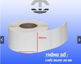  Giấy nhiệt in mã vạch cỡ 50x30mm x 50m 