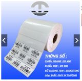  Giấy in Mã Vạch 3 tem/ tem in mã vạch 35x22mm x 50m 