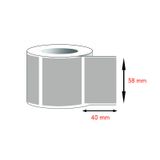  Giấy nhiệt in mã vạch cỡ 58x40mm x 30m 