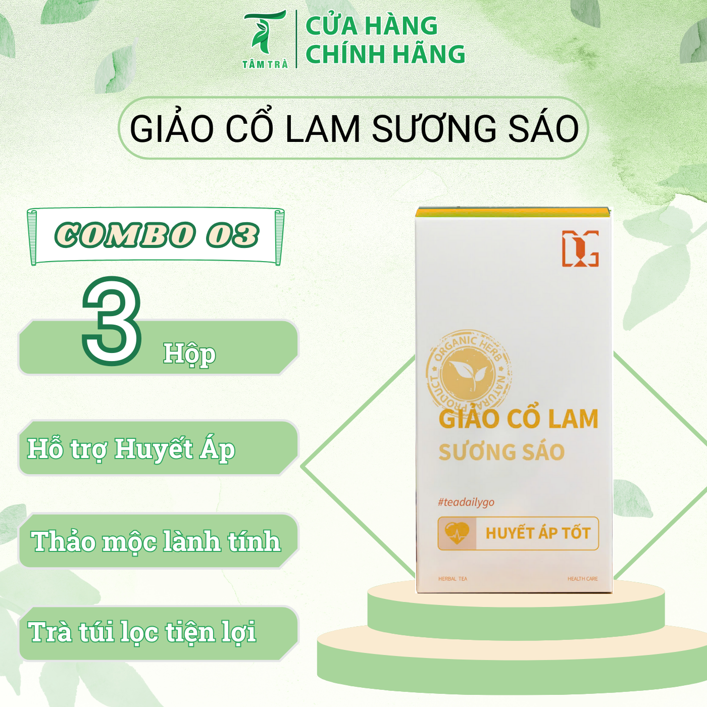 Trà Giảo Cổ Lam Sương Sáo COMBO 03 hộp