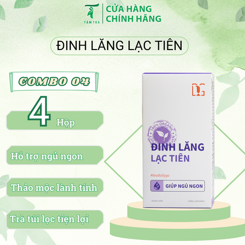  Trà Đinh Lăng Lạc Tiên COMBO 4 hộp 