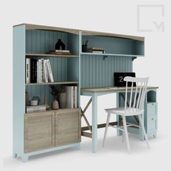 Bộ bàn học gỗ đa năng, kệ tủ, giá sách phù hợp mọi không gian