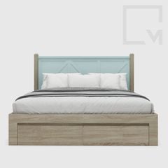 Giường ngủ đôi gỗ cao cấp chắc chắn, bền đẹp