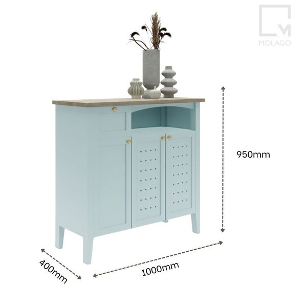 Tủ giày gỗ, tủ gỗ đựng đồ trang trí K001 Mine chic | Molago