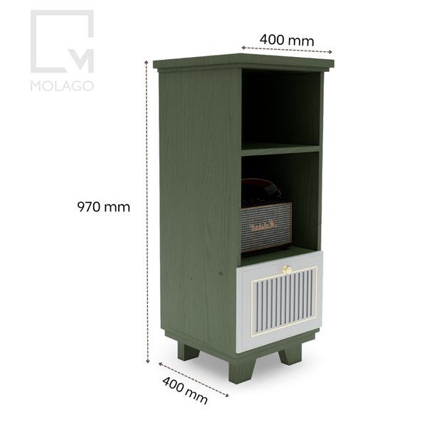 Tủ kệ vật dụng gỗ, tủ trang trí gỗ K005 Neo chic | Molago