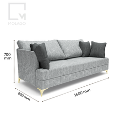 Sofa gỗ phòng khách, kiểu dáng hiện đại, chắc chắn
