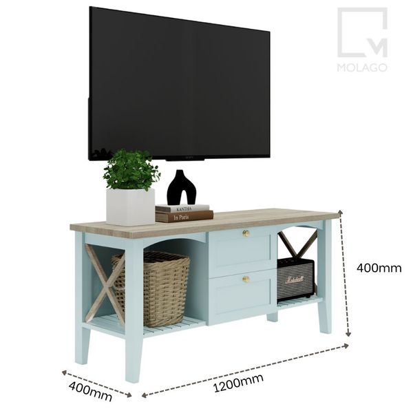 Tủ kệ tivi, kệ gỗ trang trí phòng ngủ K007 Mine chic | Molago