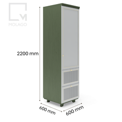 Tủ quần áo gỗ MDF melamine bền bỉ, chống trầy
