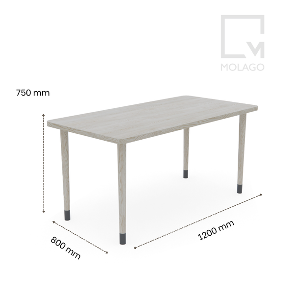 Bộ bàn ghế ăn gỗ 1m2 đến 1m8 CB007 Silvan | Molago