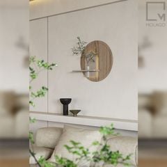 Kệ tròn trang trí treo tường 2