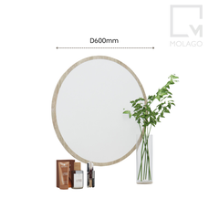 gương soi bàn trang điểm, Gương treo tường khung gỗ sang trọng, chuẩn phong cách