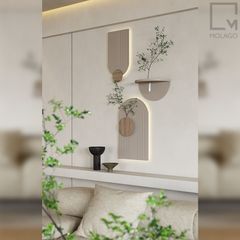 Đợt kệ gỗ treo tường giúp trang trí nhà cửa tinh tế