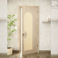 Cửa gỗ công nghiệp vuông chống ẩm, bền đẹp, đa dạng mẫu mã