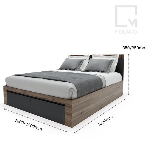 Trọn bộ hệ phòng ngủ đôi 10 món, mẫu 2 CB029 Miniwa | Molago