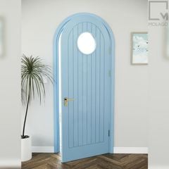 Cửa vòm gỗ MDF sang trọng, phù hợp nội thất hiện đại