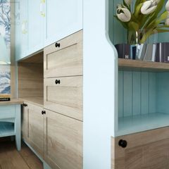 Bộ tủ kệ quần áo đẹp, thiết kế đơn giản, tiện lợi