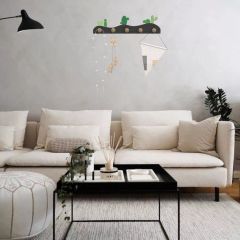Móc gỗ treo đồ giúp không gian ngăn nắp hơn