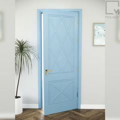 Cửa gỗ công nghiệp vân sồi, kiểu dáng hiện đại, sang trọng