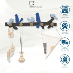 Móc gỗ treo đồ thiết kế bền đẹp, mang lại sự gọn gàng