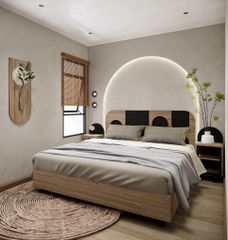 Giường ngủ gỗ đơn 1m2 nhỏ gọn, tối ưu diện tích