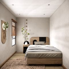 Giường ngủ gỗ MDF phủ melamine chống trầy, dễ vệ sinh