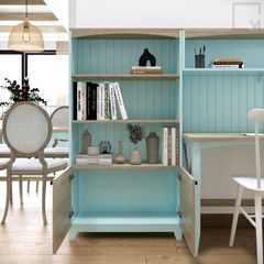 Kệ sách kết hợp bàn làm việc tiện lợi
