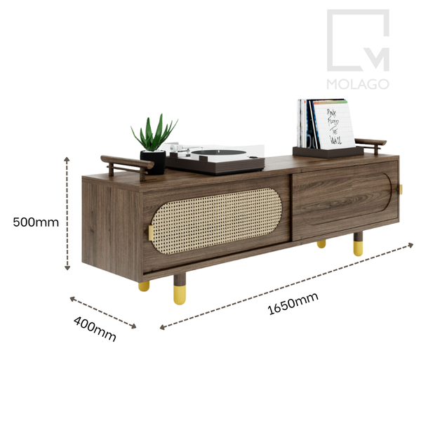 Tủ tivi gỗ, tủ kệ tivi, tủ gỗ trang trí K002 Heaven's Gate | Molago